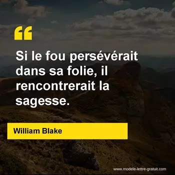 Citation William Blake