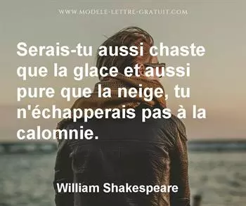 Citation de William Shakespeare
