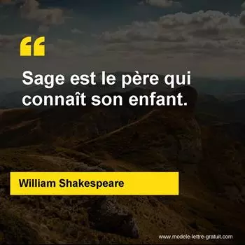 Citation William Shakespeare