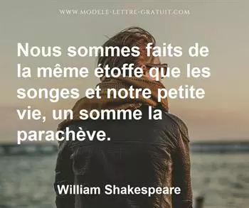 Citation de William Shakespeare