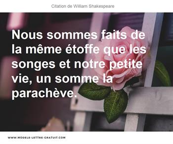 Citations William Shakespeare