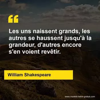 Citation William Shakespeare