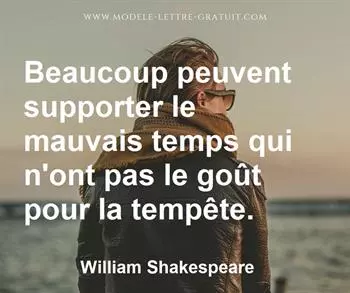 Citation de William Shakespeare