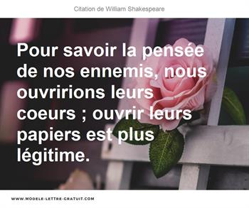 Citations William Shakespeare