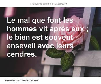 Citations William Shakespeare