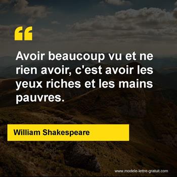 Citation de William Shakespeare