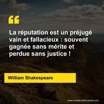 Citation William Shakespeare