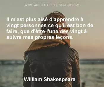 Citation de William Shakespeare