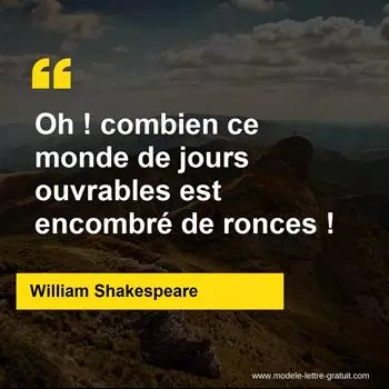 Citation William Shakespeare
