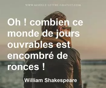 Citation de William Shakespeare
