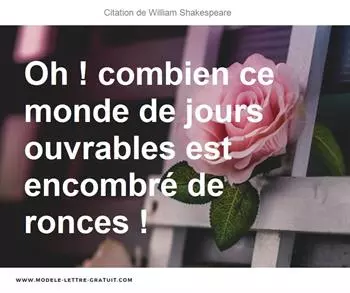Citations William Shakespeare