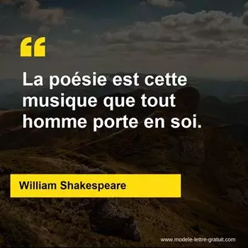 Citation William Shakespeare