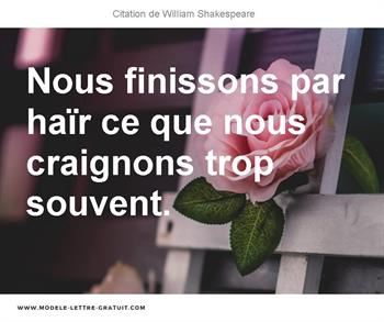 Citations William Shakespeare