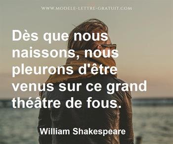 Citation de William Shakespeare