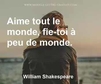 Citation de William Shakespeare