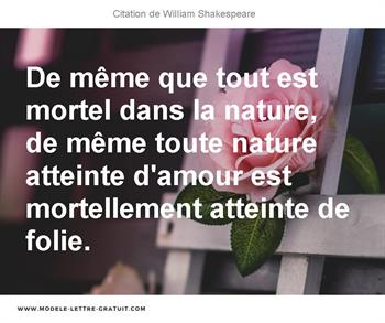 Citations William Shakespeare