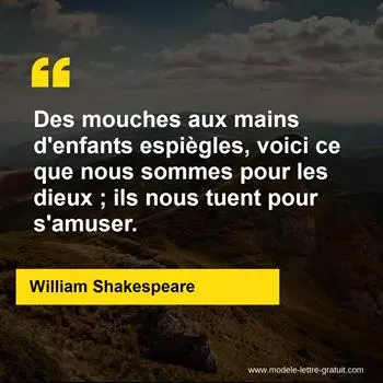 Citation William Shakespeare
