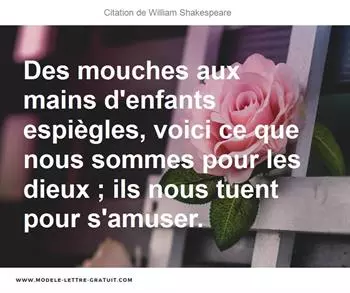 Citations William Shakespeare