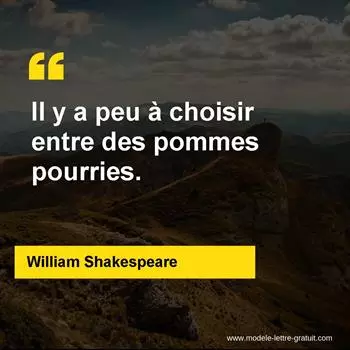 Citation William Shakespeare