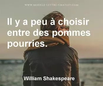 Citation de William Shakespeare