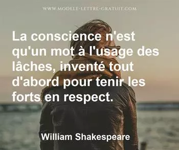 Citation de William Shakespeare