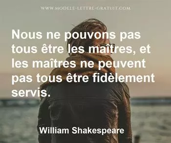 Citation de William Shakespeare