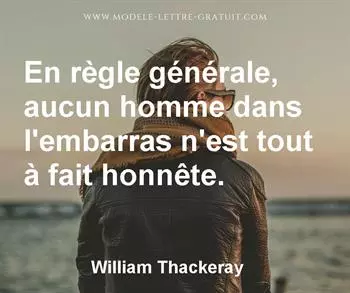 Citation de William Thackeray