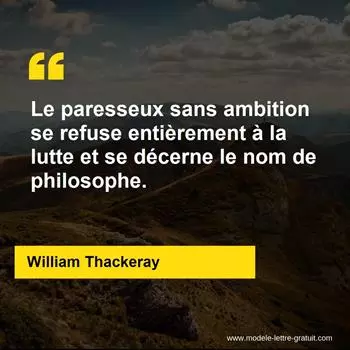 Citation William Thackeray