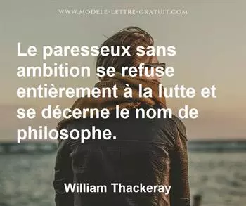 Citation de William Thackeray
