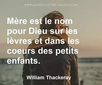 Citation de William Thackeray
