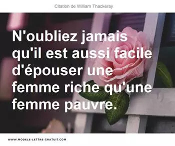 Citations William Thackeray