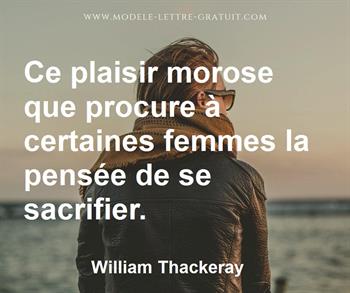 Citation de William Thackeray