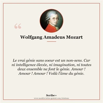 Citation Wolfgang Amadeus Mozart