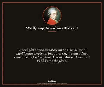 Citation de Wolfgang Amadeus Mozart