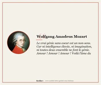 Citations Wolfgang Amadeus Mozart