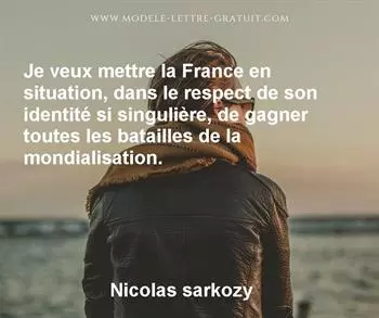 Citation de Nicolas sarkozy