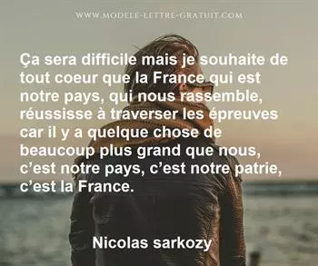 Citation de Nicolas sarkozy