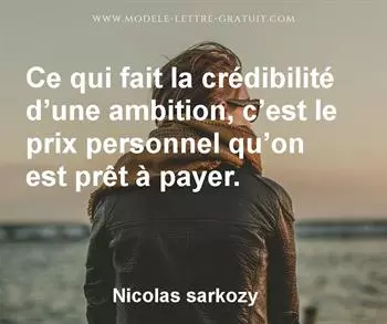 Citation de Nicolas sarkozy