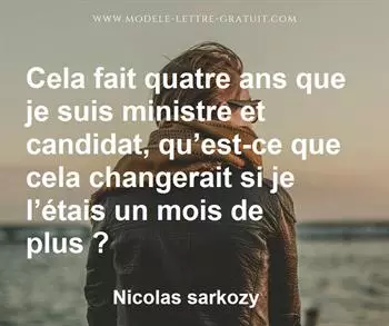 Citation de Nicolas sarkozy