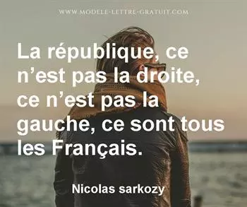 Citation de Nicolas sarkozy