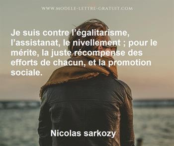 Citation de Nicolas sarkozy