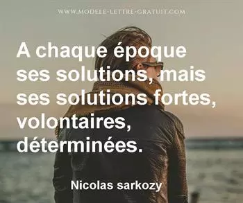 Citation de Nicolas sarkozy