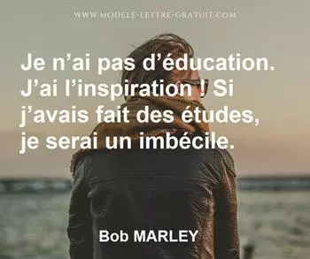 Citation de Bob MARLEY