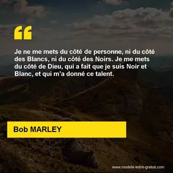 Citation Bob MARLEY
