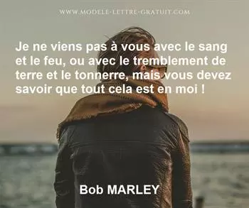 Citation de Bob MARLEY