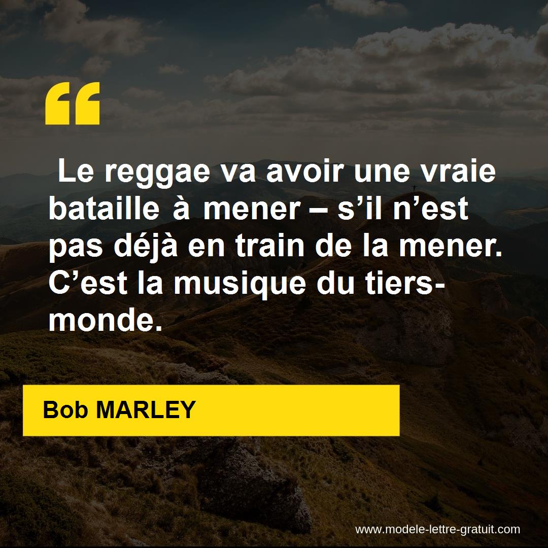 Le Reggae Va Avoir Une Vraie Bataille A Mener S Il N Est Pas Bob Marley