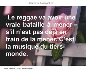 Le Reggae Va Avoir Une Vraie Bataille A Mener S Il N Est Pas Bob Marley