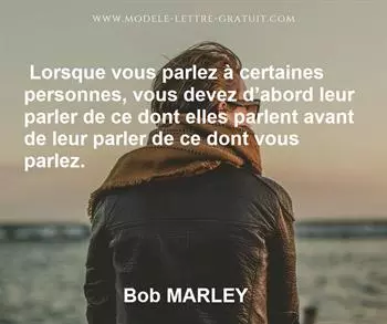 Citation de Bob MARLEY