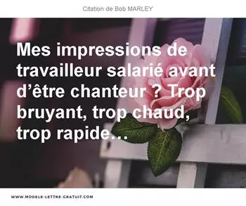 Citations Bob MARLEY