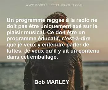 Citation de Bob MARLEY